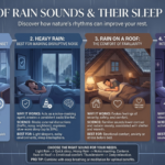 Sounds of rain: benefits for sleep, relaxation, comfort, and focus.